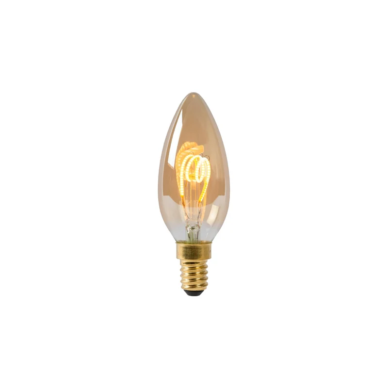 Lucide LED Filament Bulb E14 C35 Amber - 165lm 2200K - Dimmable