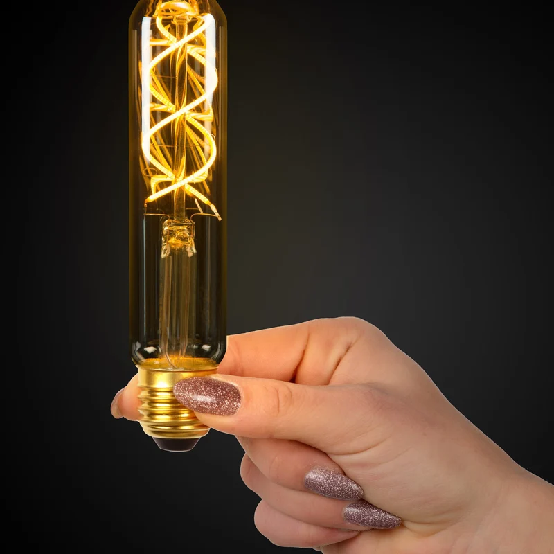 Lucide LED Filament Bulb E27 T32 Amber 30 cm - 450lm 2200K - 3-Step Dim