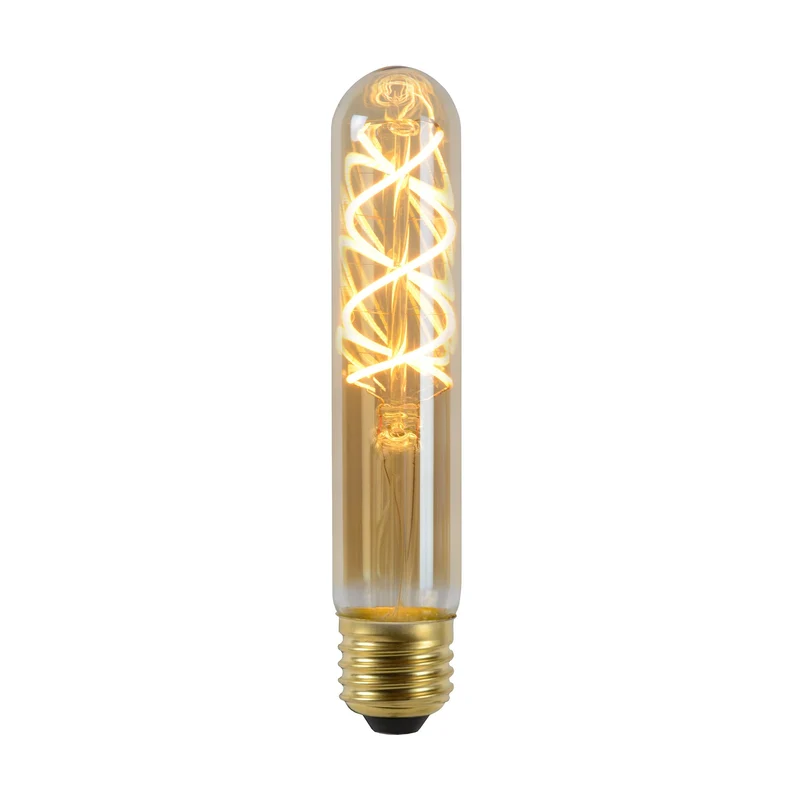 Lucide LED Filament Bulb E27 T32 Amber 25 cm - 450lm 2200K - 3-Step Dim