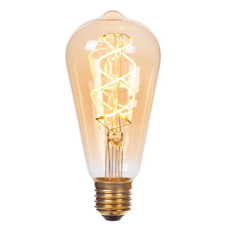 Lucide LED Filament Bulb E27 ST64 Amber - 450lm 2200K - 3-Step Dim