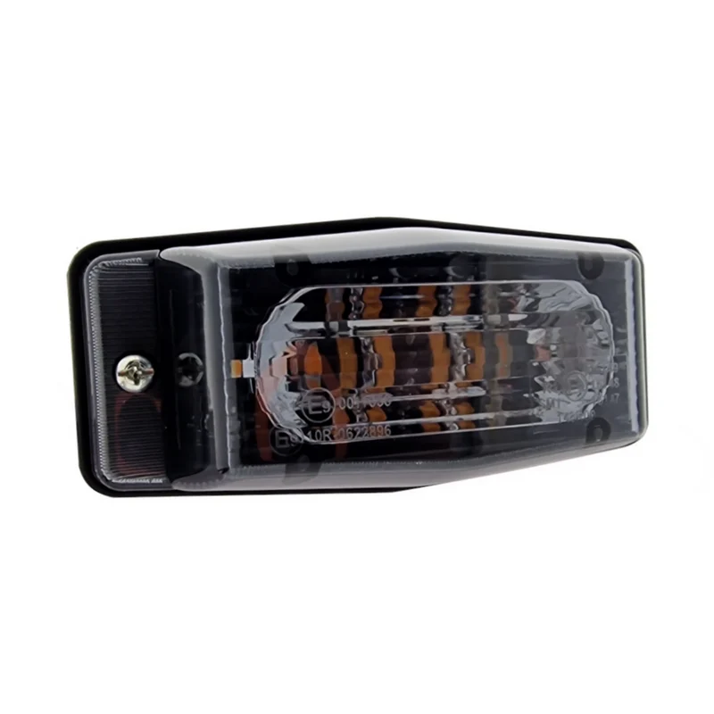 Lampe LED à double brûleur avec lumière stroboscopique intégrée / lentille fumée foncée