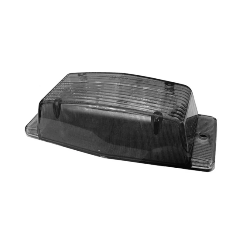 Lampe LED à double brûleur avec lumière stroboscopique intégrée / lentille fumée foncée