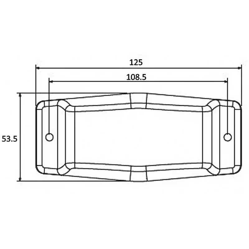 Lampe à double brûleur à LED avec lentille ambrée