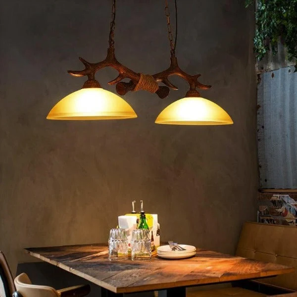 Suspension Industrielle 2 Lampes