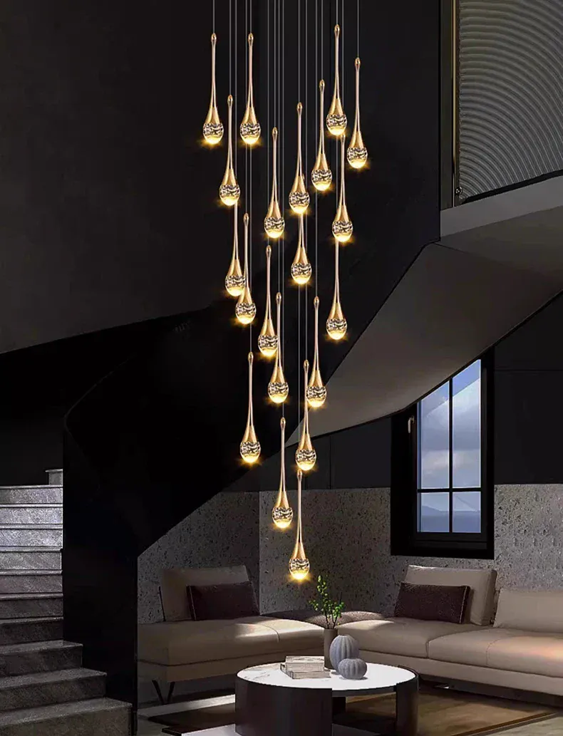Grande suspension pour haut plafond