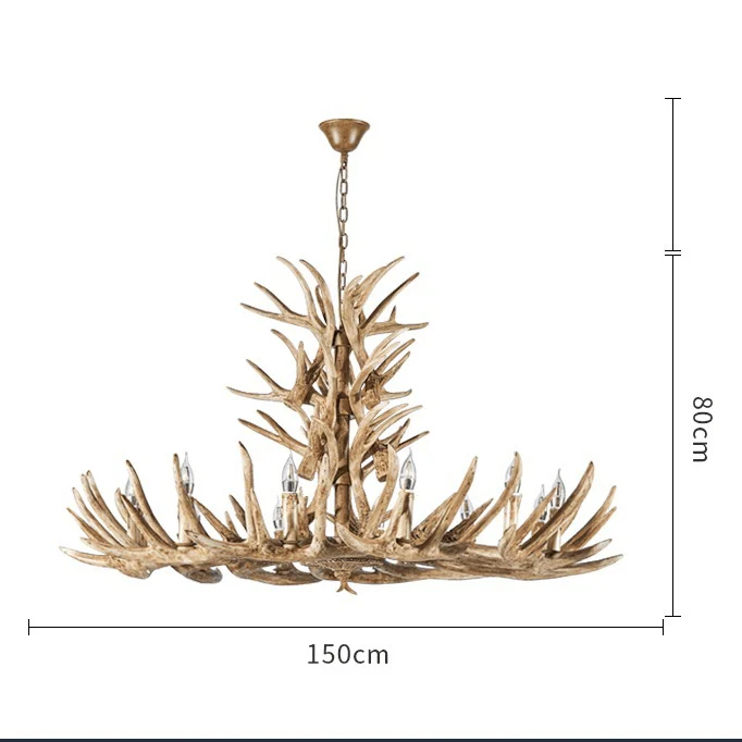 Lustre Geant en Bois