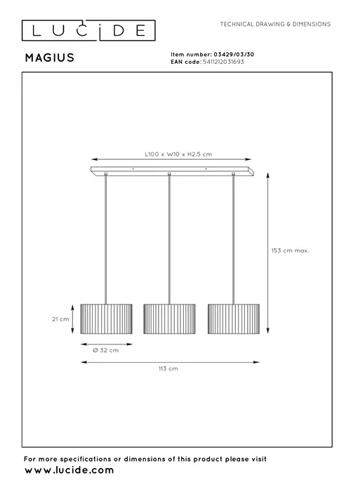 Suspension E27 Bambou
