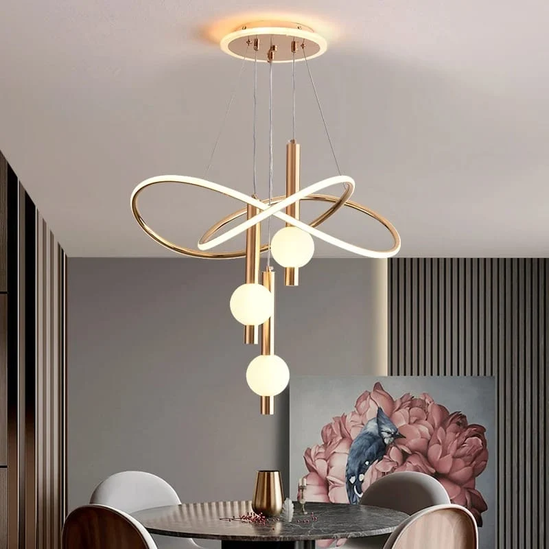 Lustre Suspendu Design LED Salon