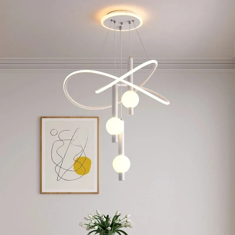 Lustre Suspendu Design LED Salon