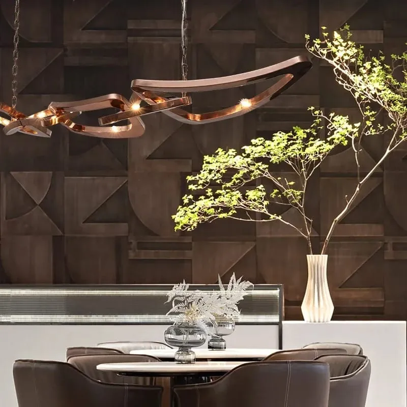 Suspension Cuivre Design Salle A Manger