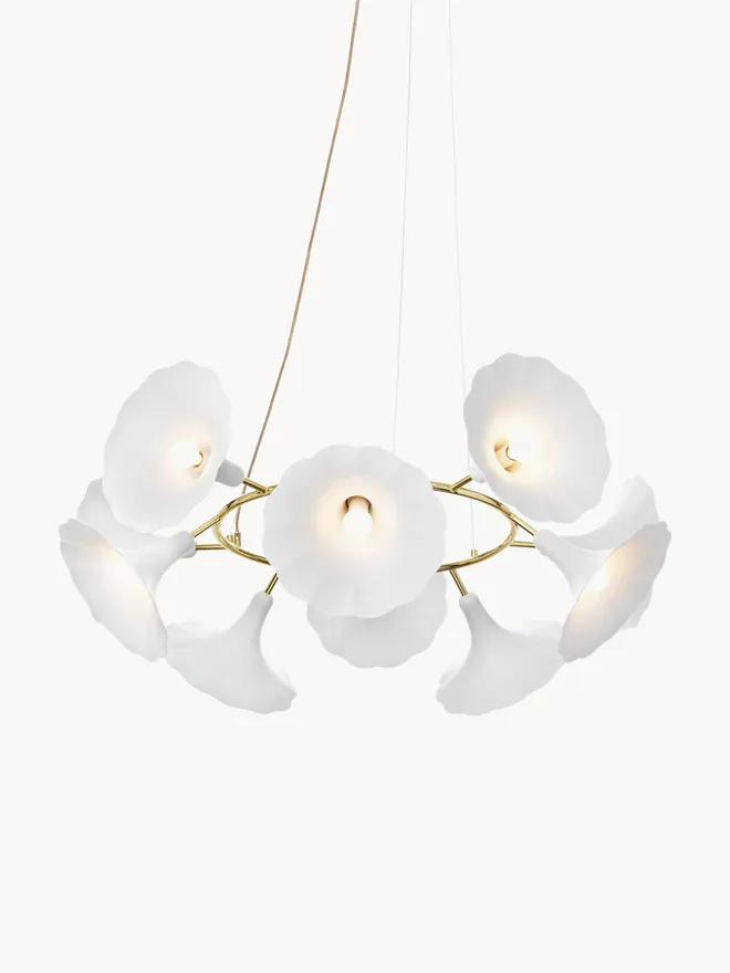 Lustre Rond avec Pétales