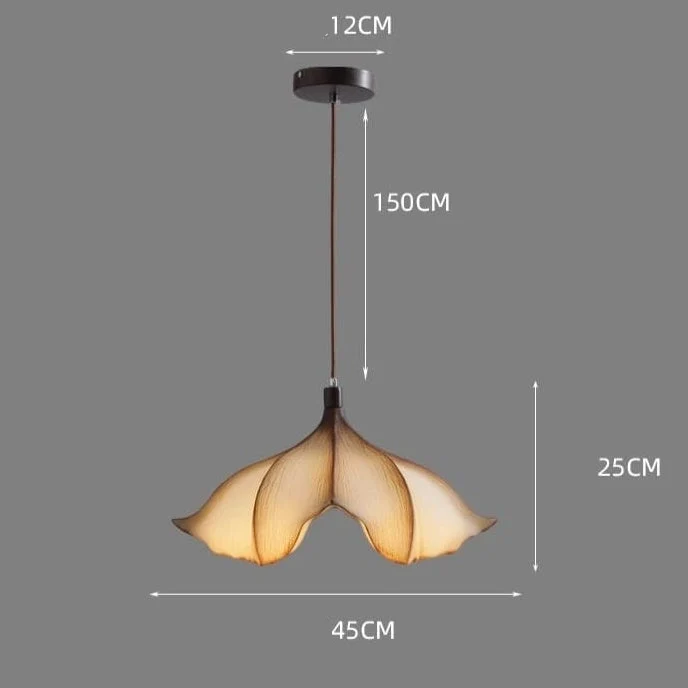 Suspension resine petale