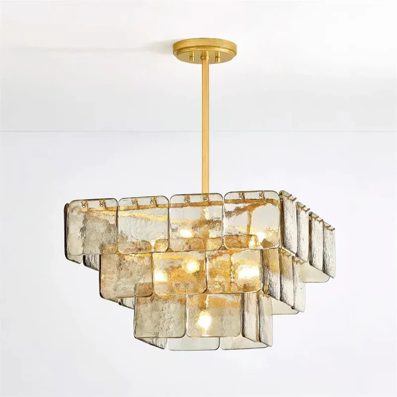 Plafonnier design en verre retro