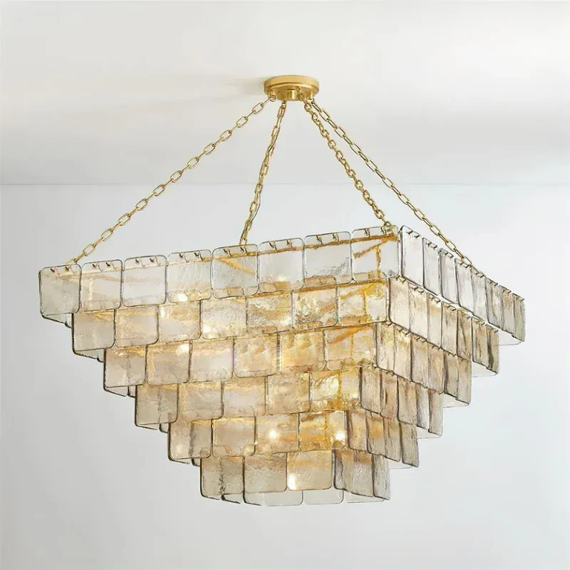 Plafonnier design en verre retro