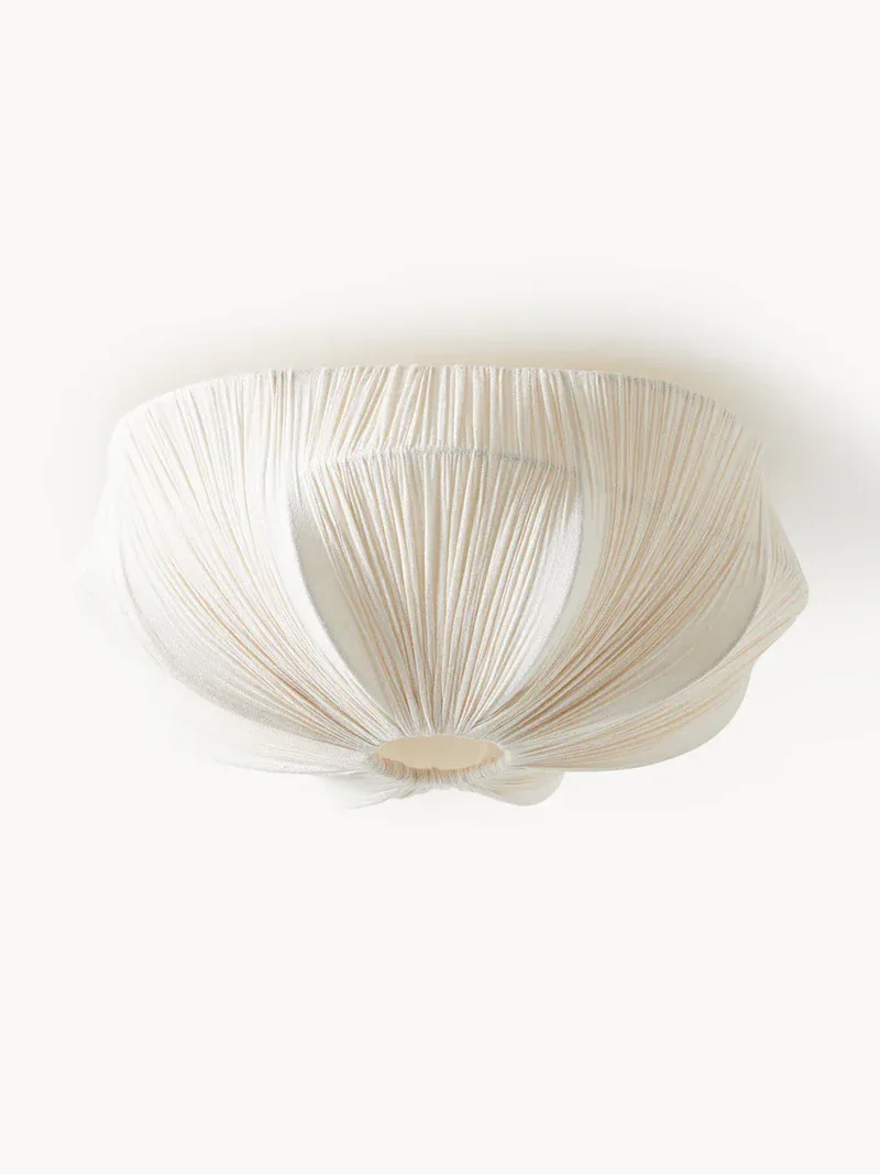 Plafonnier luminaire en lin