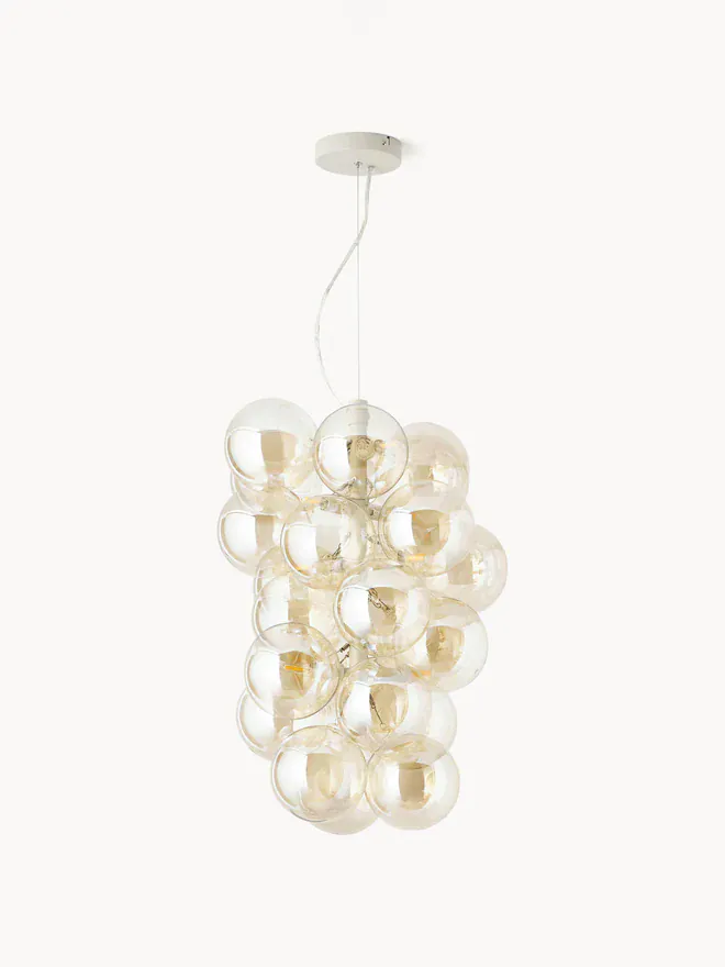 Luminaire suspension bulles verre
