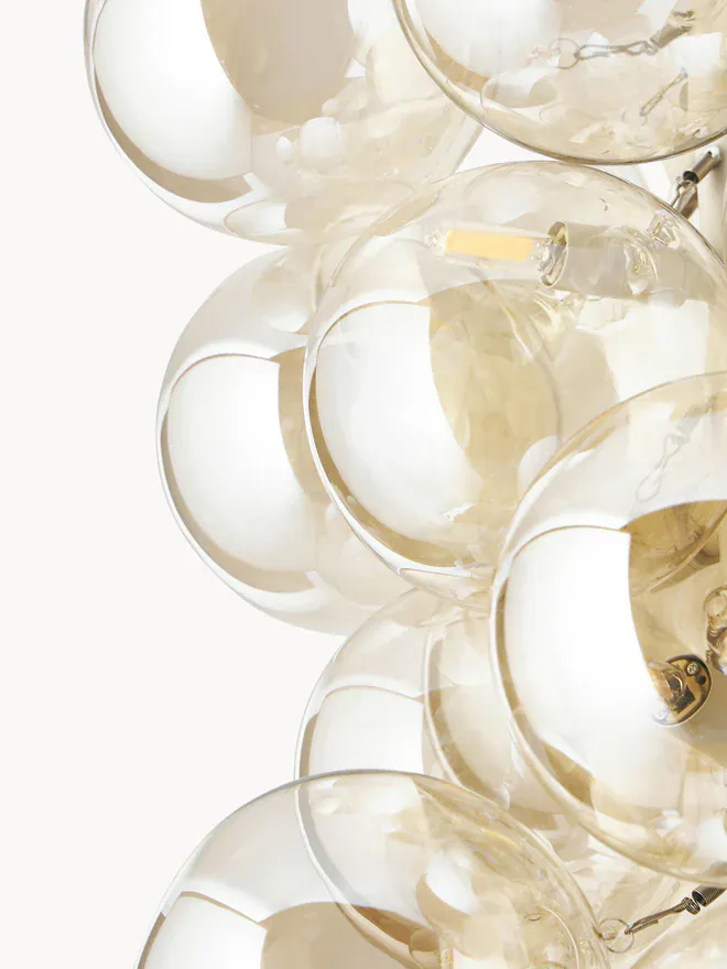 Luminaire suspension bulles verre