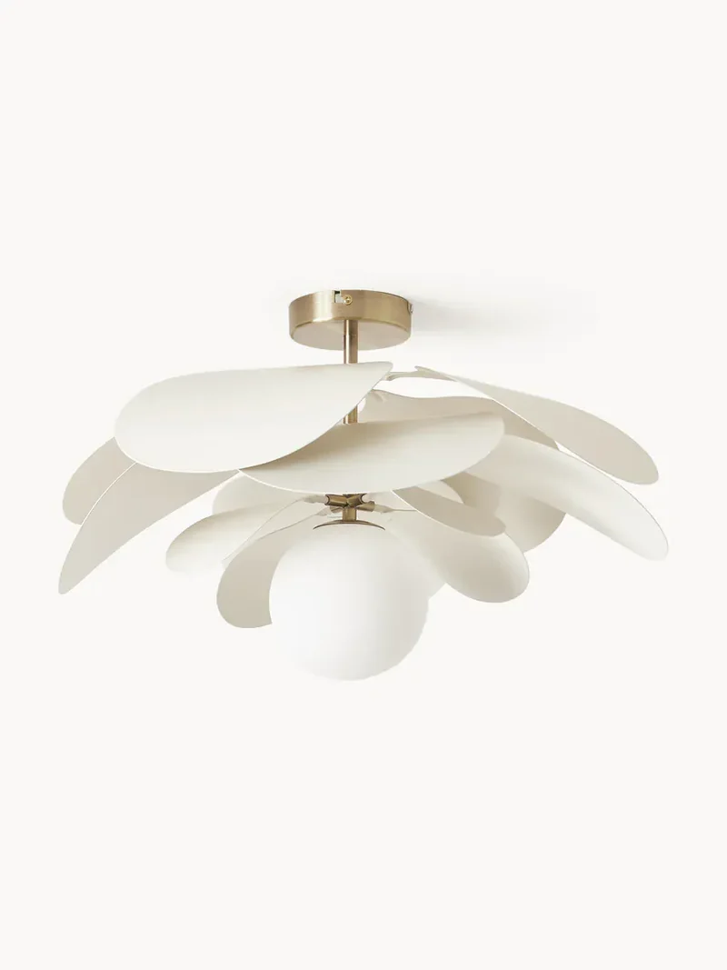 Plafonnier blanc pour cuisine minimaliste