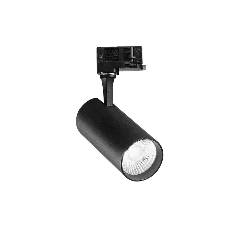Spot sur rail 3 allumages FOX 25W 4000K blanc ou noir