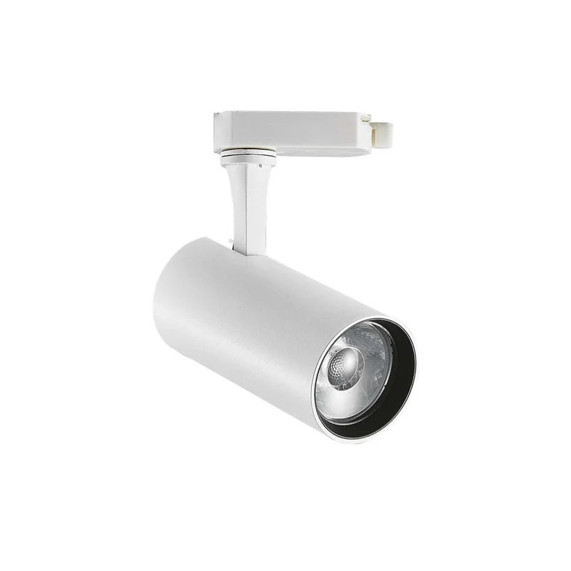 Spot sur rail 3 allumages FOX 25W 3000K blanc, noir ou laiton
