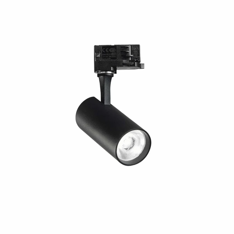 Spot sur rail 3 allumages FOX 15W 3000K blanc ou noir dimmable