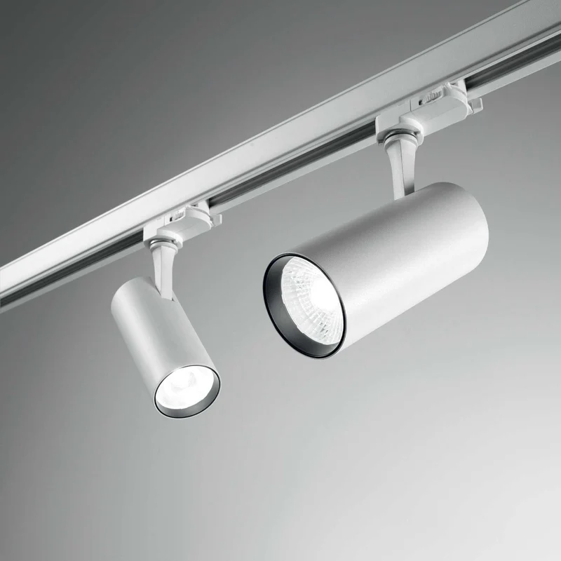 Spot sur rail 3 allumages FOX 15W 4000K blanc ou noir