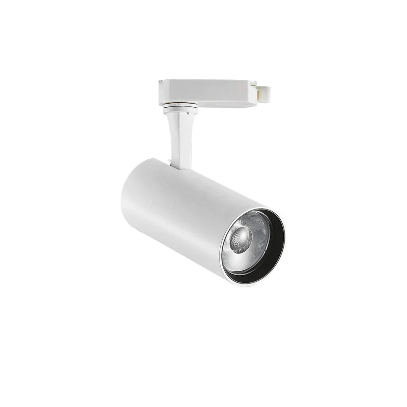Spot sur rail 3 allumages FOX 15W 3000K blanc, noir ou laiton