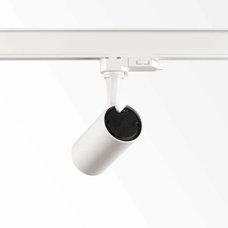 Spot sur rail 3 allumages FOX 8W 3000K blanc, noir ou laiton