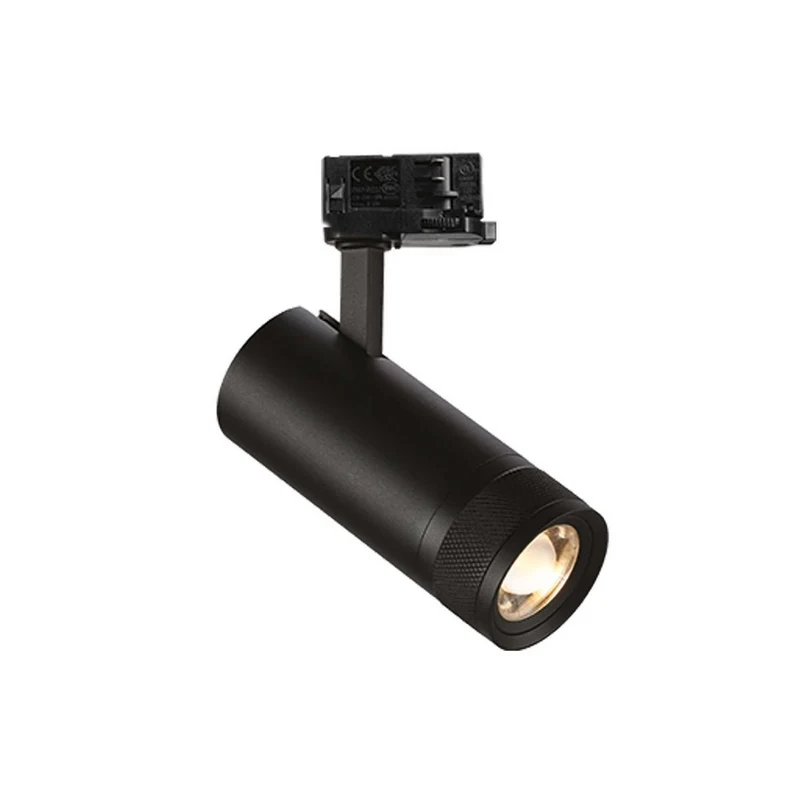 Spot sur rail 3 allumages EOS 15W faisceau réglable 20-55° dimmable