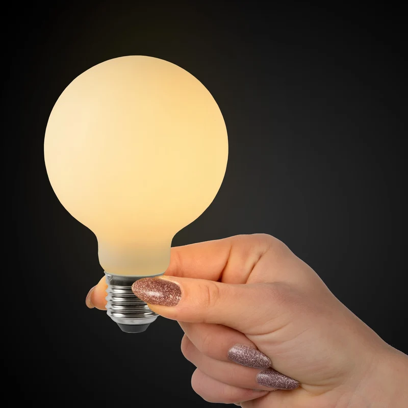 Lucide LED Filament Bulb E27 G80 Clear - 1300lm 2700K - Dimmable