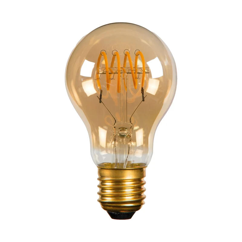 Lucide LED Filament Bulb E27 A60 Amber - 380lm 2200K - Dimmable