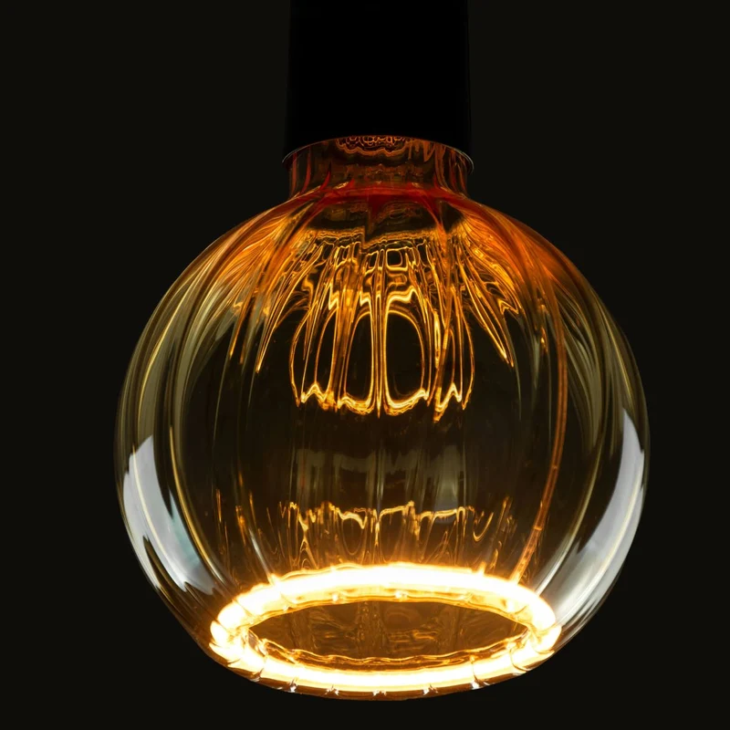 Segula Floating Straight LED Globe E27 G80 Golden - 240lm 2200K - Dimmable