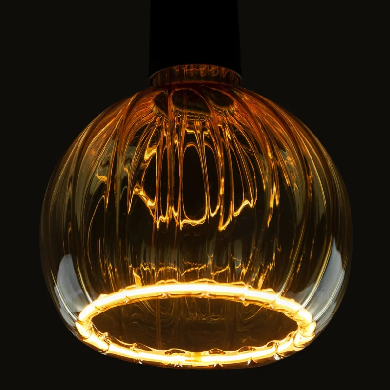 Segula Floating Straight LED Globe E27 G80 Golden - 240lm 2200K - Dimmable
