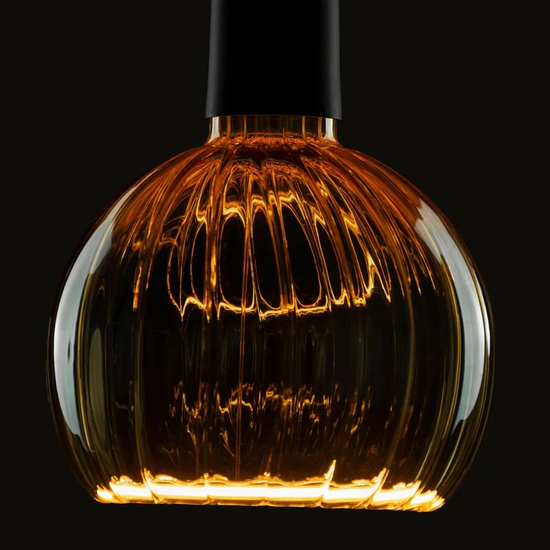 Segula Floating Straight LED Globe E27 G80 Golden - 240lm 2200K - Dimmable