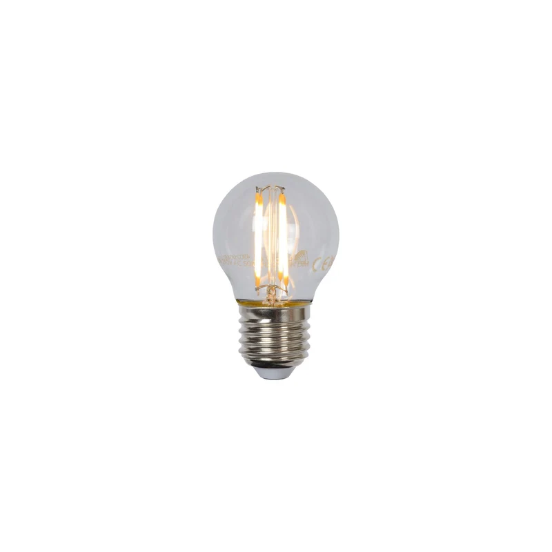 Lucide LED Filament Bulb E27 G45 Clear - 400lm 2700K - Dimmable