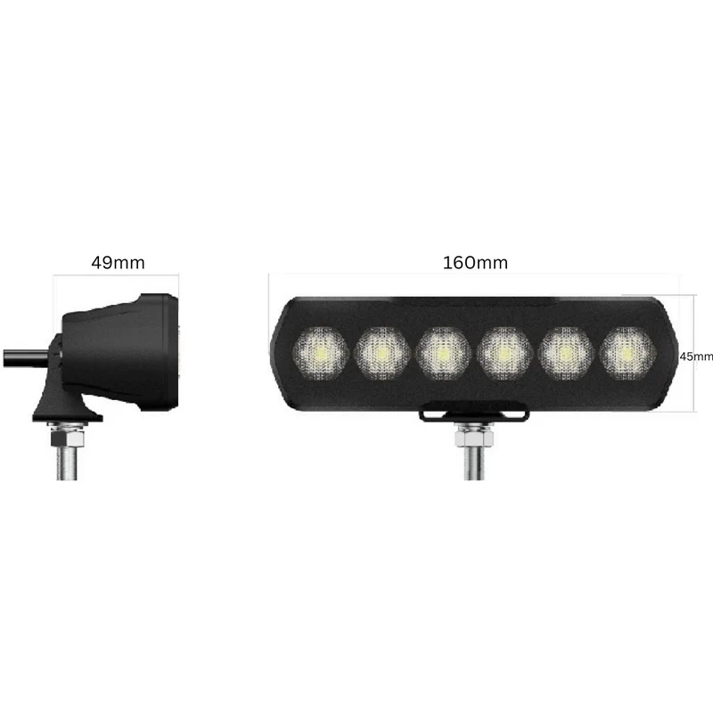 Lampe de travail à LED noire / 1400 lumens