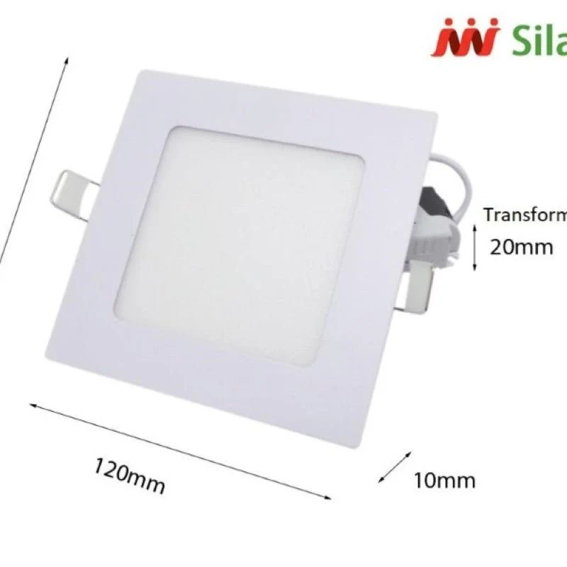 Spot LED Encastrable Carré BLANC 6W - Pack de 10