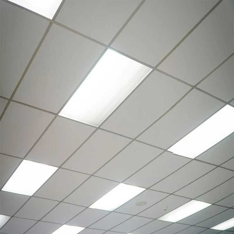 Pack de 6 - Panneau LED 120x30 40W 120lm/W Flicker Free Contour Blanc