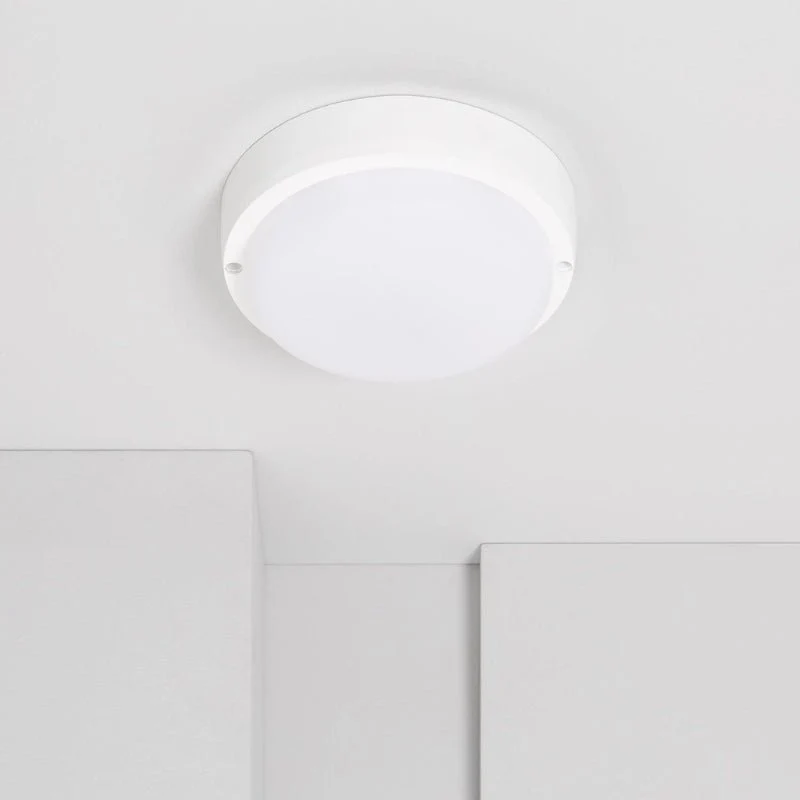 Plafonnier LED Extérieur Rond 15W Blanc IP65 Ø140 mm