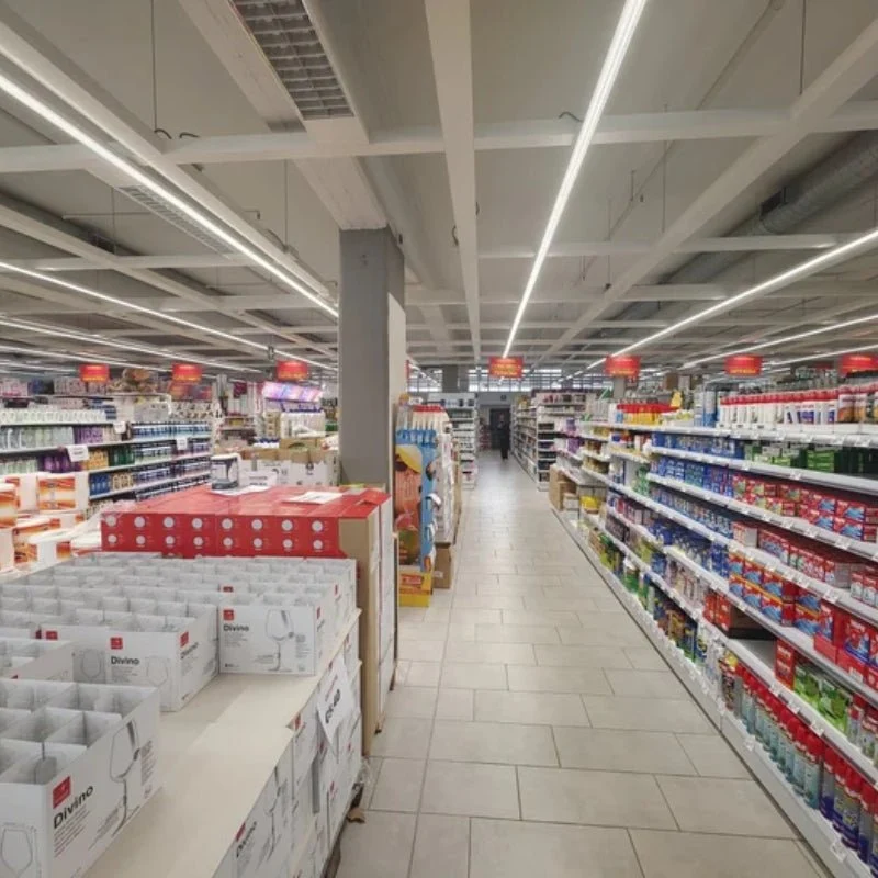 Suspension Linéaire LED 150cm 60W 130lm/W Interconnectable CCT Noir - 3000K/4200K/6400K - Pack de 10