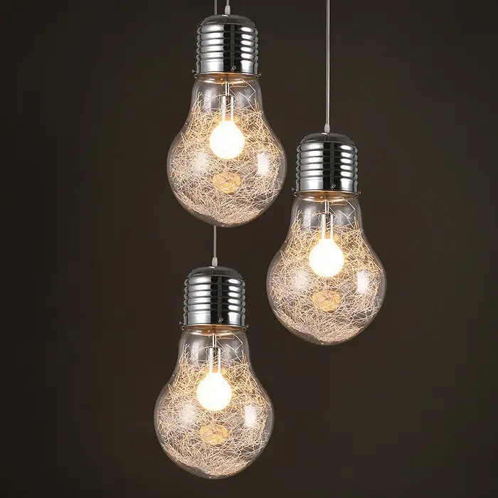 Suspension Industrielle Ampoule