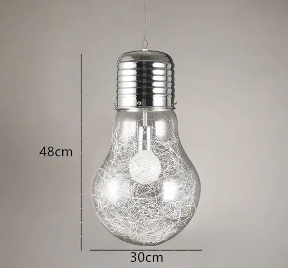 Suspension Industrielle Ampoule