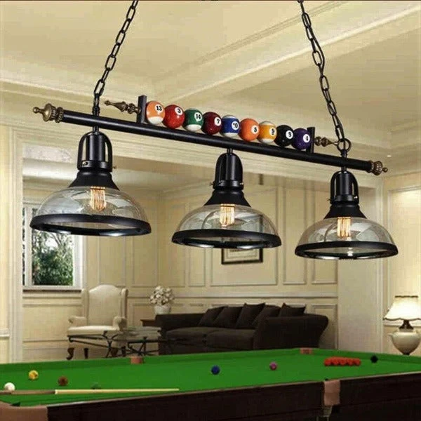 Suspension Industrielle Partie De Billard