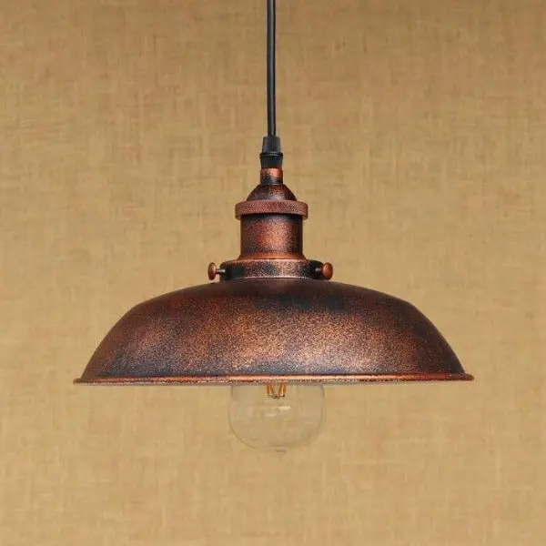 Suspension Industrielle En Cuivre 63 cm