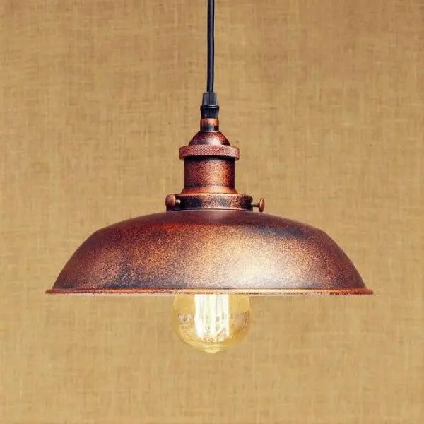Suspension Industrielle En Cuivre 63 cm