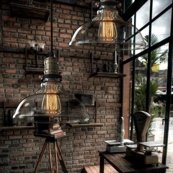 Suspension Industrielle En Verre