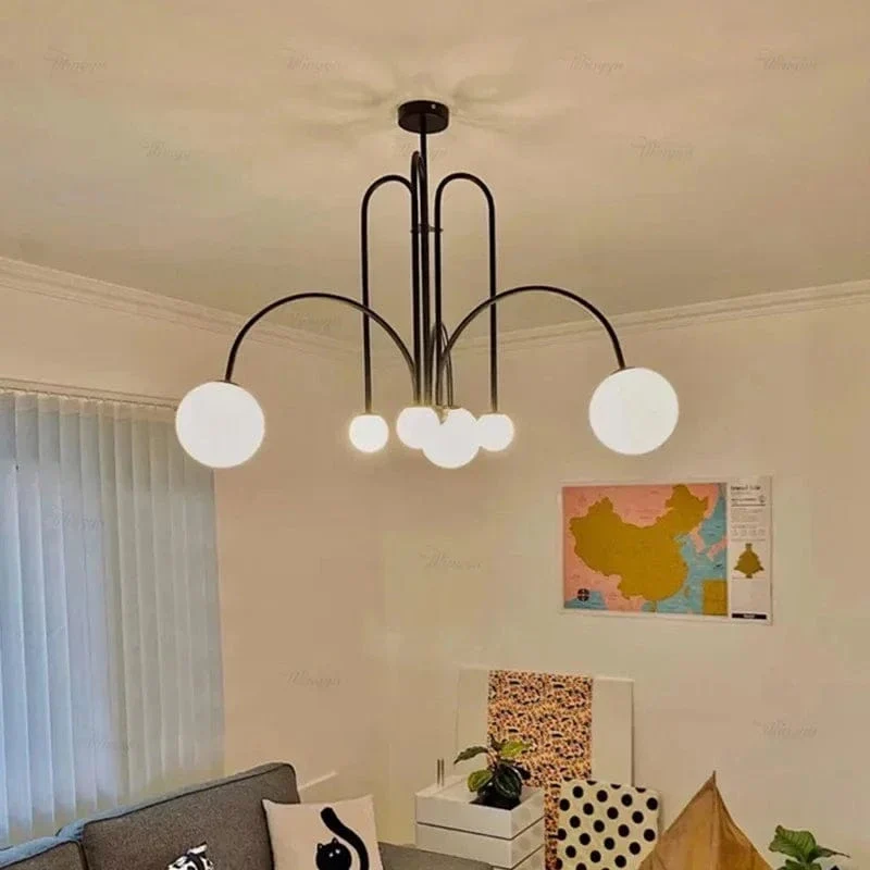 Lustre Noir et Blanc Scandinave