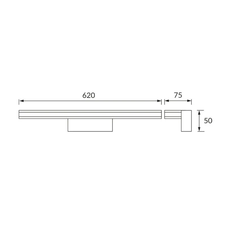 Applique Murale LED SMD 14W IP44 Chrome
