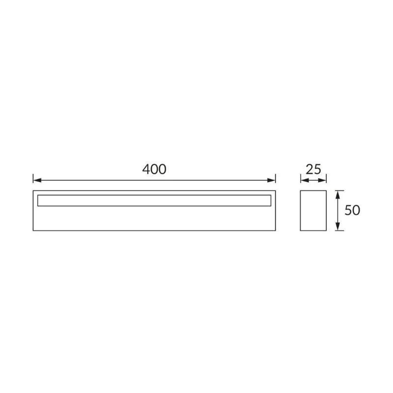 Applique Murale LED SMD 9W IP44 Argenté