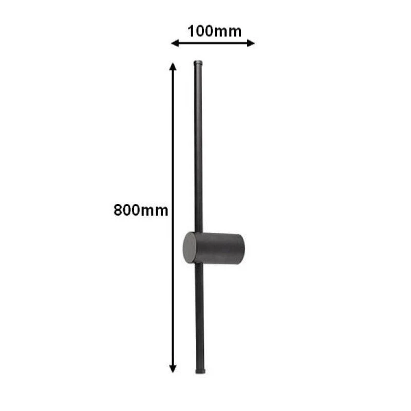 Applique Murale Design Tube Intérieur LED 16W Noir